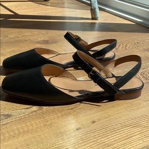 Madewell Jeanne/Cecilia slingback leather flat NEW